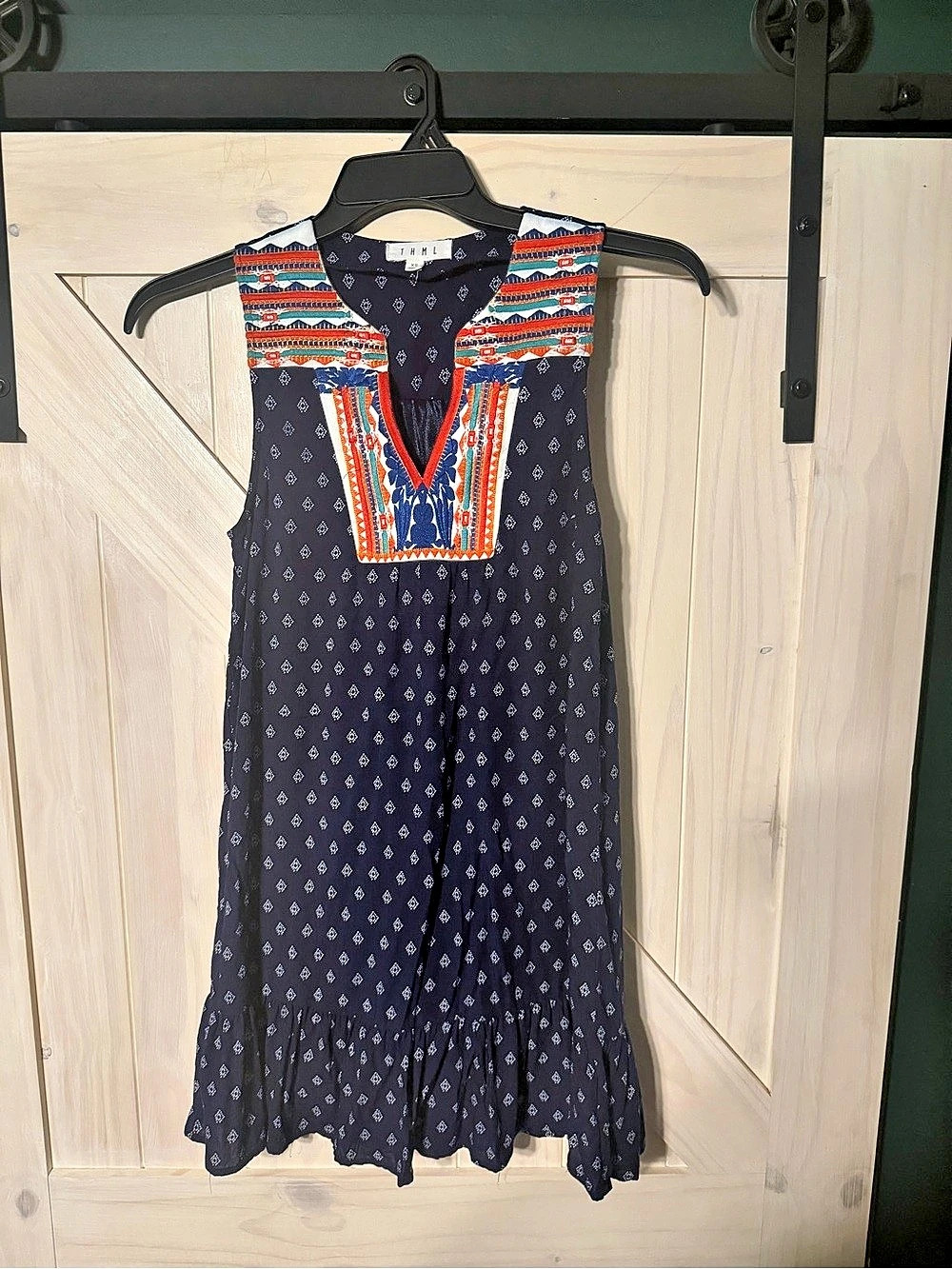 THML Women's Geometric Maxi Dress Size XS